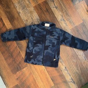 Toddler Columbia Navy Camo Fleece Jacket 2T
